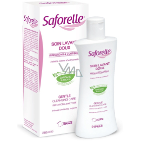Saforelle Gél na intímnu hygienu jemná čistiace starostlivosti, utišuje a upokojuje podráždenia, bez mydla 250 ml