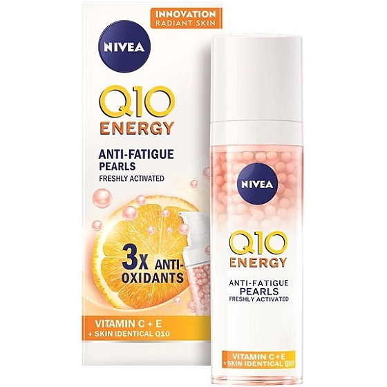 Nivea Q10 Energy Anti-Fatique Pearls energizujúce perlové sérum proti vráskam 30 ml