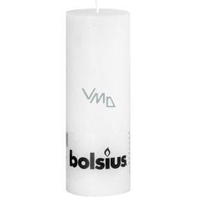 Bolsius Rustic sviečka biela valec 68 x 190 mm