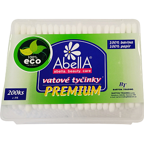 AbellA Premium ECO vatové tyčinky box, 200 ks AbellA Premium ECO vatové tyčinky box, 200 ks