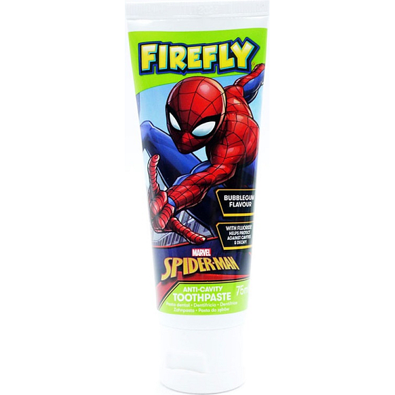 Firefly Spiderman fluoridová zubná pasta pre deti 75 ml