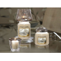 Yankee Candle Kensington Strieborný dierovaný kovový krúžok na viečko Illuma pre stredné a veľké vonné sviečky Classic 9 x 3 cm