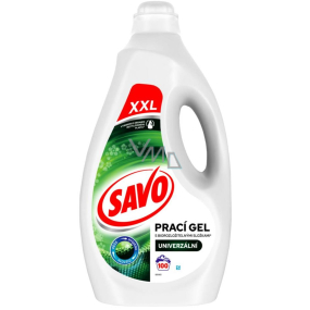 Savo Univerzálny prací gél na bielu a farebnú bielizeň 100 dávok 5 l