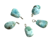 Larimar Troml prívesok, prírodný kameň cca 2,6 cm, pokoj, mier, vyrovnanosť