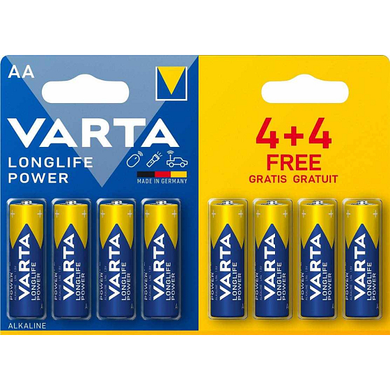 Varta High Energy, batérie AA, alkalické, 8 ks