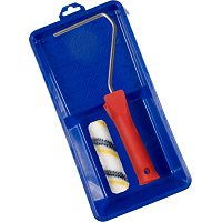 Spokar Nylon podlahársky valček na maľovanie s držiakom a vaničkou, 100 mm