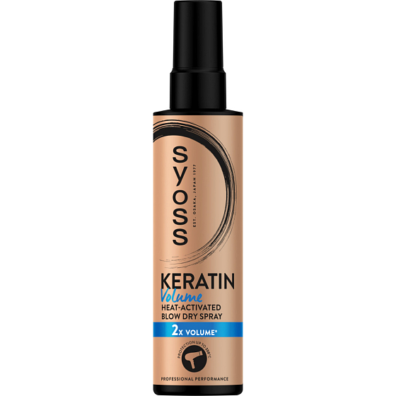 Syoss sprej pre tepelnú ochranu vlasov Keratin Volume 200ml