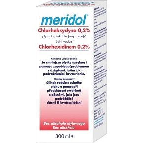 Meridol chlorhexidín ústna voda 300 ml Meridol chlorhexidín ústna voda 300 ml