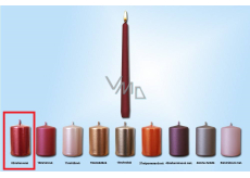 Sviečka Lima Candle hladká kovová červená kužeľová 22 x 250 mm 1 kus