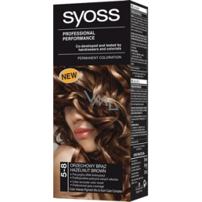 Syoss Professional farba na vlasy 5 - 8 orieškovo hnedý