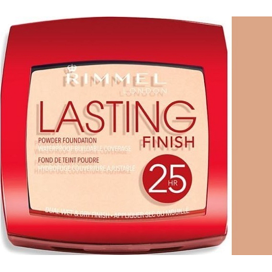 Rimmel London Lasting Finish Powder Foundation púder 005 Warm Honey 7 g