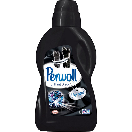 Perwoll Brilliant Black prací gél navracia intenzívnu čiernu farbu, chráni pred stratou tvaru 1 l