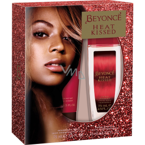 Beyoncé Heat Kissed parfumovaný dezodorant sklo pre ženy 75 ml + telové mlieko 75 ml, kozmetická sada