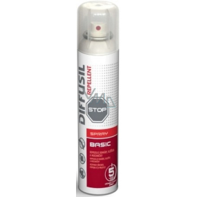Diffusil Repellent Basic repelent na odpudzovanie komárov, kliešťov a mušiek sprej 75 ml