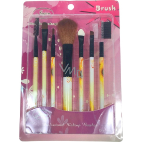 Jiajun Professional Make-up Brushes sada kozmetických štetcov žltý kvet 7 kusov 562