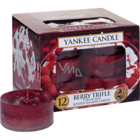 Yankee Candle Berry Trifle - Ovocný dezert s vanilkovým krémom vonná čajová sviečka 12 x 9,8 g