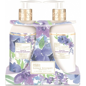 Baylis & Harding Orgován a Anglická levandule tekuté mydlo 300 ml + mlieko na ruky 300 ml, kozmetická sada