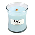 Woodwick Pure Comfort - Čistota a pohodlie vonná sviečka s dreveným knôtom a viečkom sklo malá 85 g