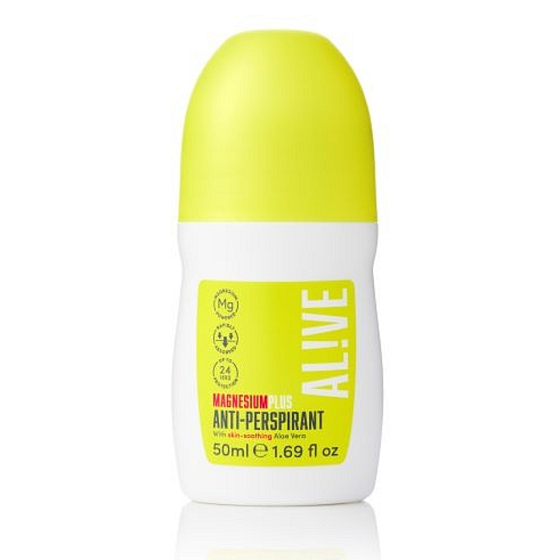 Alive Magnesium Plus magnéziový osviežujúci antiperspirant roll-on pre ženy 50 ml
