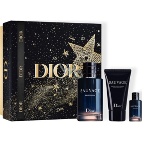 Christian Dior Sauvage Eau de Parfum toaletná voda pre mužov 100 ml + toaletná voda 10 ml + balzam po holení 50 ml, darčeková sada