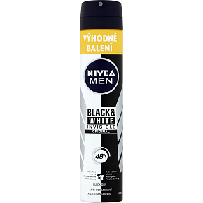 Nivea Men Black & White Invisible Original antiperspirant deodorant sprej pre mužov 200 ml