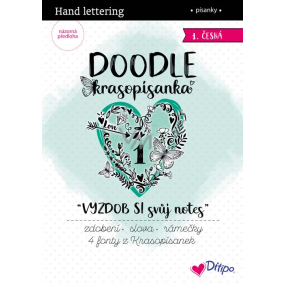 Ditipo Krasopísanka Doodle - Ozdobte si zošit 1 predtlačené české slová na precvičenie 36 strán