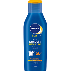 Nivea Sun Protect & Moisture OF50 + hydratačné mlieko na opaľovanie 200 ml