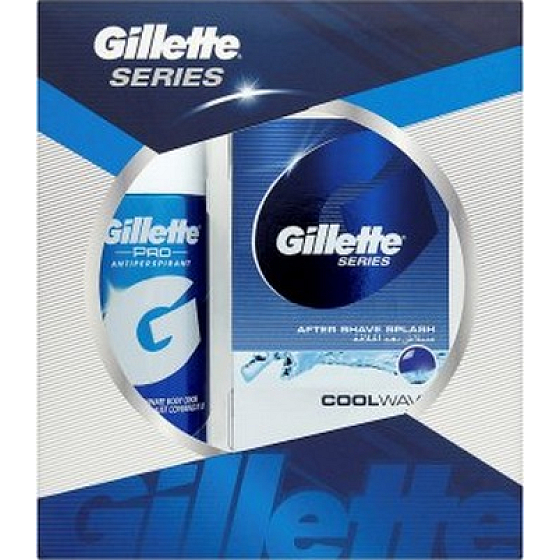 Gillette Series Cool Wave AP 150 ml + Cool Wave voda po holení 100 ml, kozmetická sada pre mužov