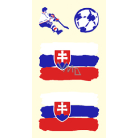 Arch Tetovacie obtlačky na tvár i telo Slovensko vlajka 1 motív
