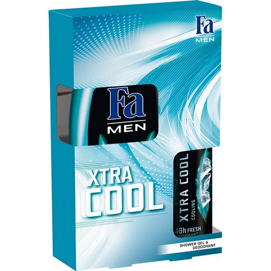 Fa Men Extreme Cool sprchový gél 250 ml + dezodorant sprej 150 ml, kozmetická sada