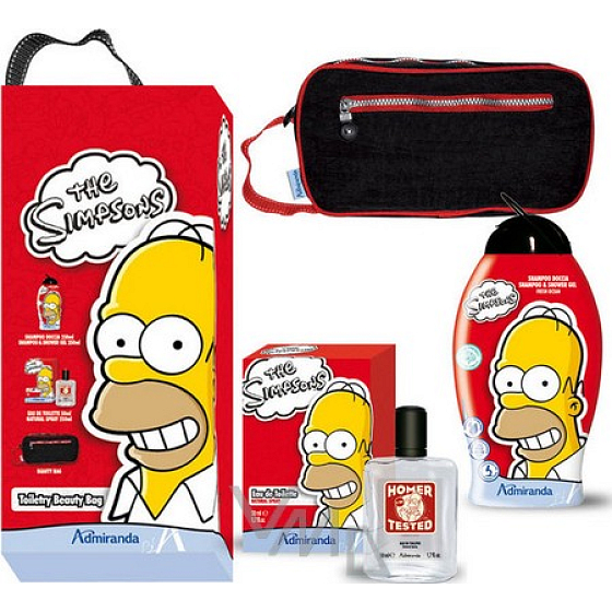 The Simpsons Sprchový gél 250 ml + toaletná voda 50 ml + taštička, darčeková kazeta