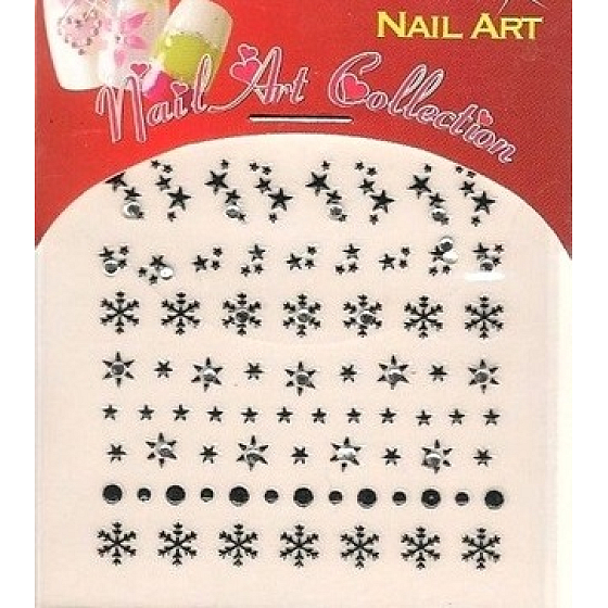Nail Art samolepiace nálepky na nechty 3DS16B 1 aršík