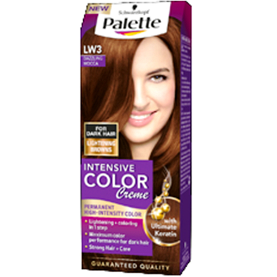 Palette Intensive Color Creme farba na vlasy odtieň LW3 Oslnivá moka