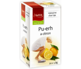 Apotheke Natur Pu-erh a citrón čaj napomáha v boji s nadváhou 20 x 1,8 g