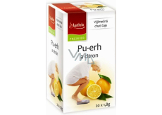 Apotheke Natur Pu-erh a citrón čaj napomáha v boji s nadváhou 20 x 1,8 g