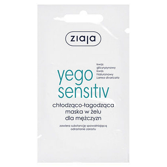 Ziaja Yego Men Sensitive pleťová gélová maska 7 ml