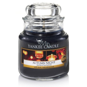 Yankee Candle Autumn Night - Jesenné noc vonná sviečka Classic malá sklo 104 g