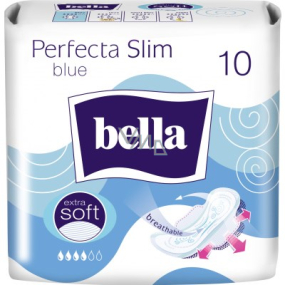 Bella Perfecta Slim Blue ultratenké hygienické vložky s krídelkami 10 kusov