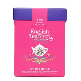 English Tea Shop Bio Super ovocný sypaný čaj 80 g + drevená odmerka so sponou
