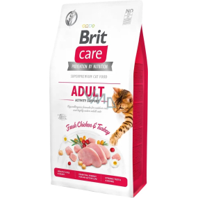 Brit Care Cat Grain-Free Adult Activity Support kompletné krmivo pre dospelé mačky žijúce vonku a pre mačky s vysokou úrovňou aktivity 7 kg