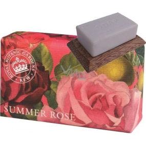 Anglické mydlo Summer Rose - Letná ruža prírodné parfumované toaletné mydlo s bambuckým maslom 240 g