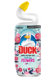 Duck Deep Action Gel First Kiss Flowers Tekutý čistiaci prostriedok na toalety 750 ml