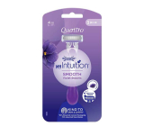 Wilkinson My Intuition Quattro Smooth Violet Bloom holiaci strojček pre ženy 3 kusy