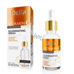 Delia Cosmetics Vitamin C Therapy Rozjasňujúce hydratačné vyhladzujúce sérum 30 ml