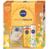Nivea Exotic Feeling Q10 energizujúca textilná maska + Nivea Exotic Feeling sprchový gél 250 ml + Nivea Exotic Feeling antiperspirant sprej 150 ml, kozmetická sada pre ženy