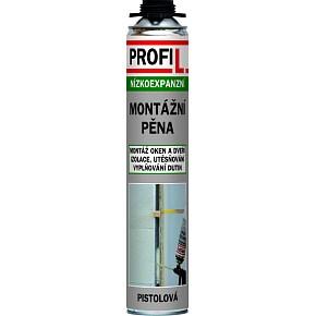 Profil montážna pena, nízkoexpanzná, pištolová, 750 ml