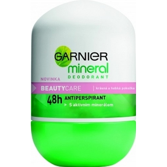 Garnier Mineral Beauty Care guľôčkový deodorant bez alkoholu roll-on pre ženy 50 ml