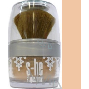 S-he Stylezone Mineral Loose Powder púder odtieň 730/02 Natural 5 g