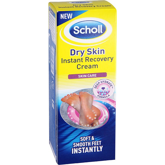 Scholl Dry Skin Instant Recovery intenzívny hydratačný krém na chodidlá 60 ml