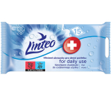 Linteo Antibakteriálne vlhčené obrúsky pre dennú potrebu 15 kusov